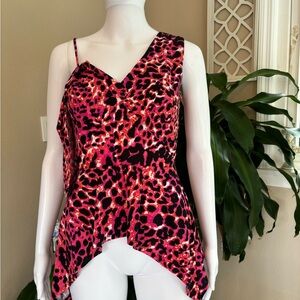 Pink Leopard Print Women's Top